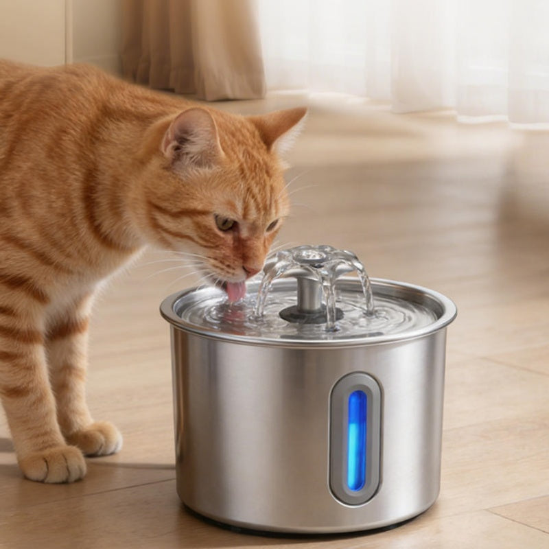 How to Keep Your Cat Cool Indoors This Summer: Water Fountains & Hydration Tips