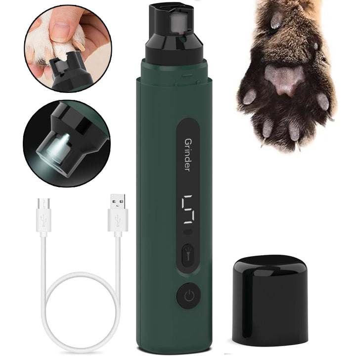 Quiet Electric Pet Nail Grinder, 5-Speed Rechargeable
