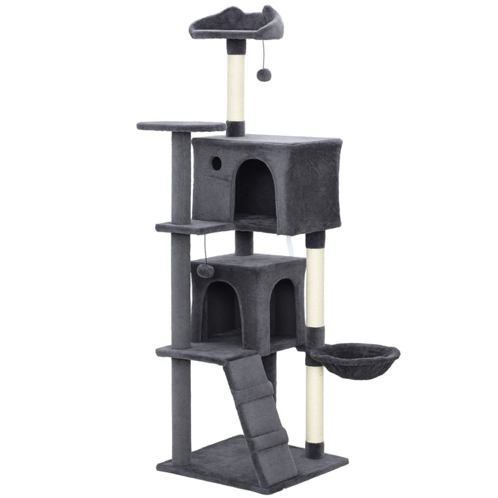 Large Cat Tree Tower with Sisal Posts & Hammock, 160cm