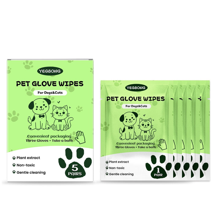 Pet Cleaning Disposable Gloves - 5 Pairs