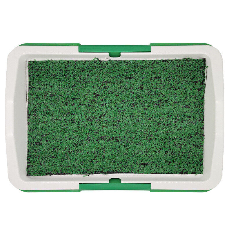 Indoor Puppy Potty Training Grass Mat with Drainage Tray