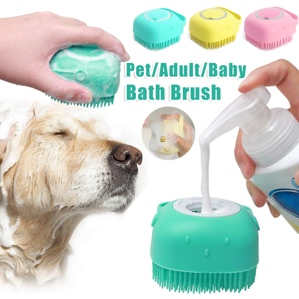 Silicone Pet Bath & Massage Glove Brush