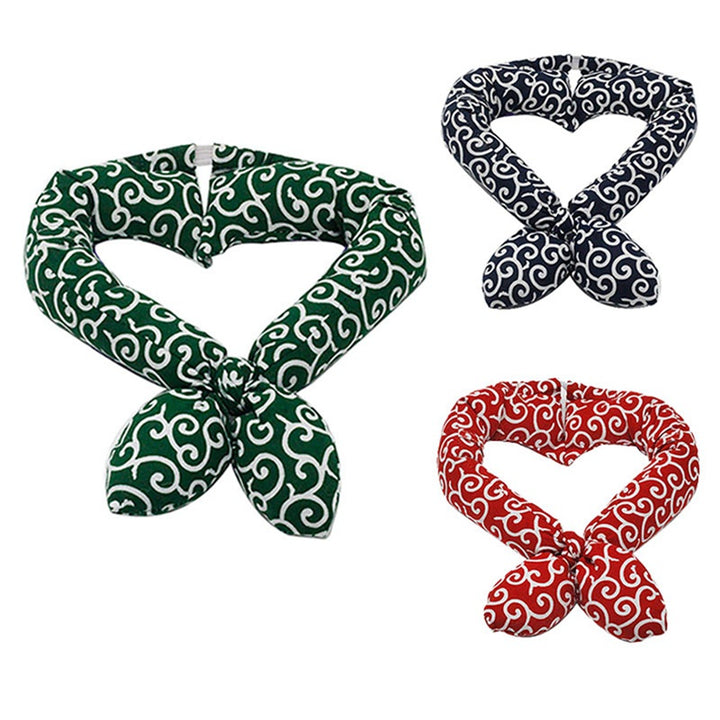 Japanese-style Dog Collar with Cotton Fabric