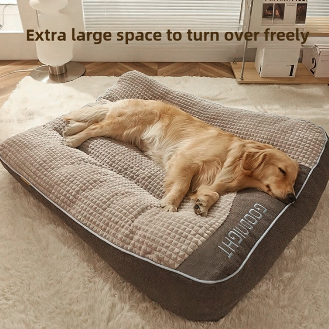 Dog Sofa Bed with Orthopedic Support & Rope Toy