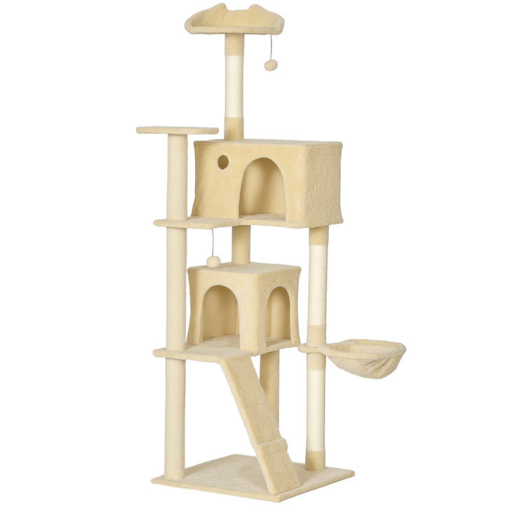 PawHut 180cm Large Cat Tree Tower with Sisal Posts & Hammock