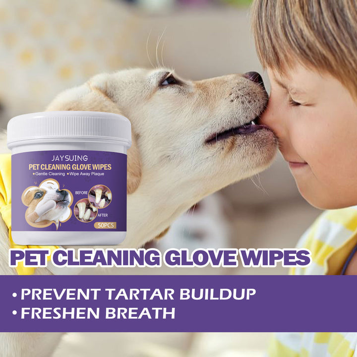 Pet Dental Wipes for Teeth & Gum Care