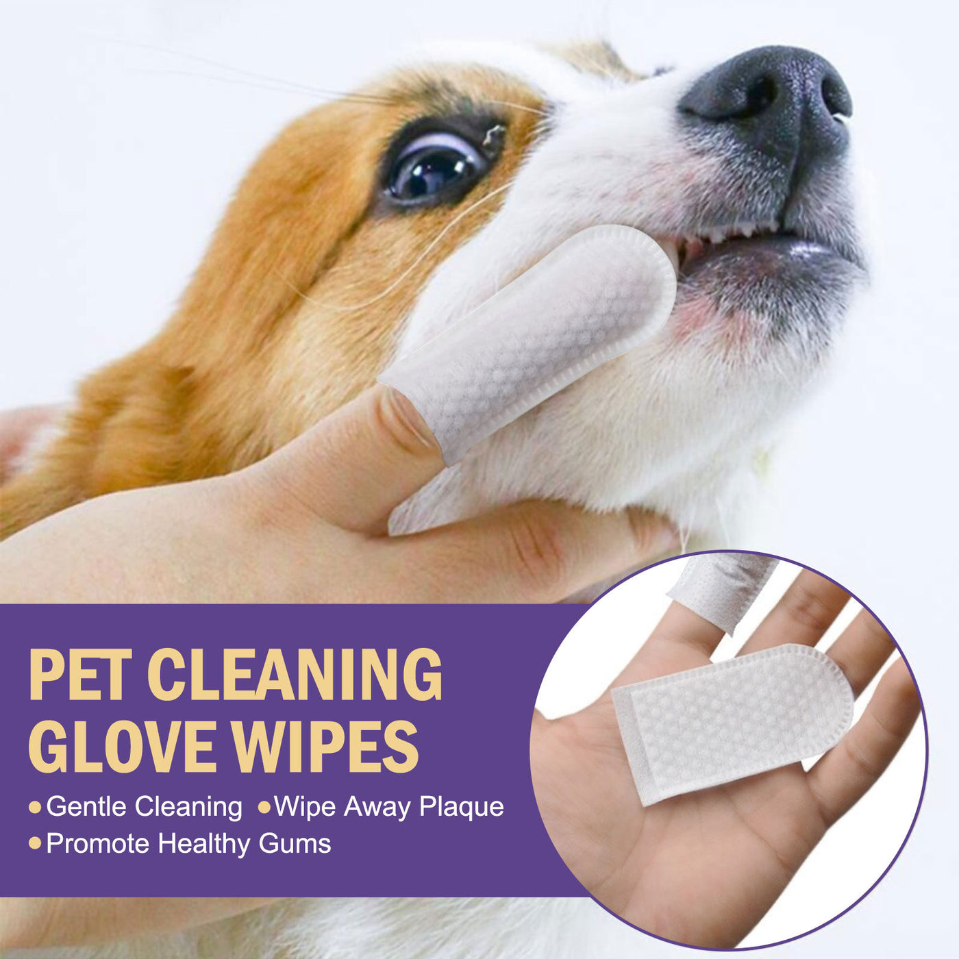 Pet Dental Wipes for Teeth & Gum Care