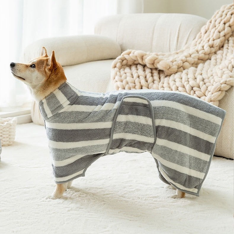 Pet Bath Robes Dog Clothes Cat Bathing Towels Pet Apparel