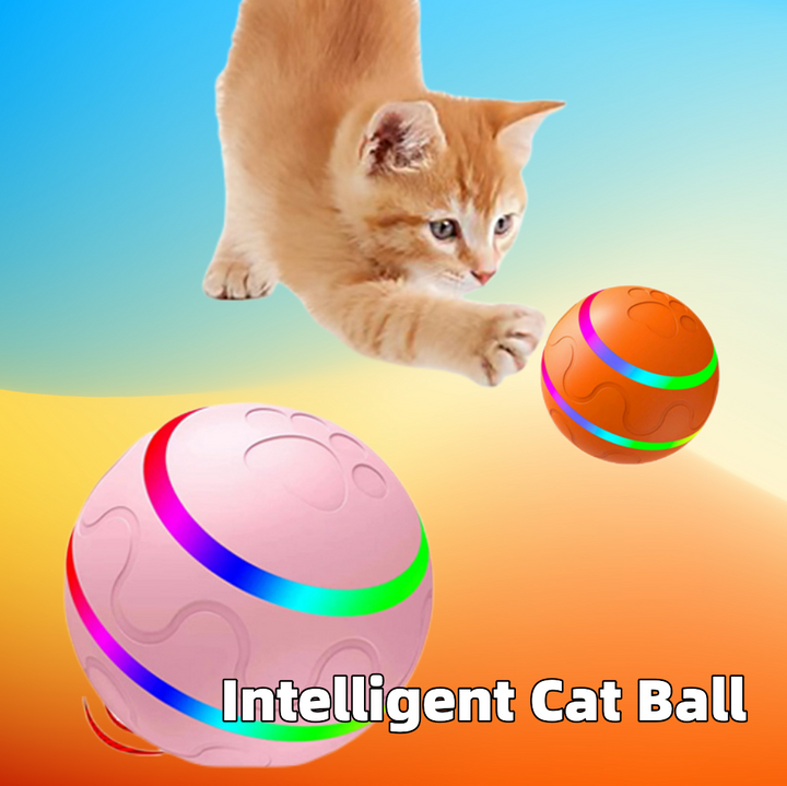 Smart Self-Rotating Cat Ball Toy, USB