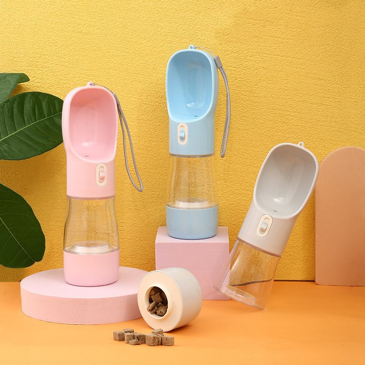 2-in-1 Portable Pet Travel Water & Food Bottle
